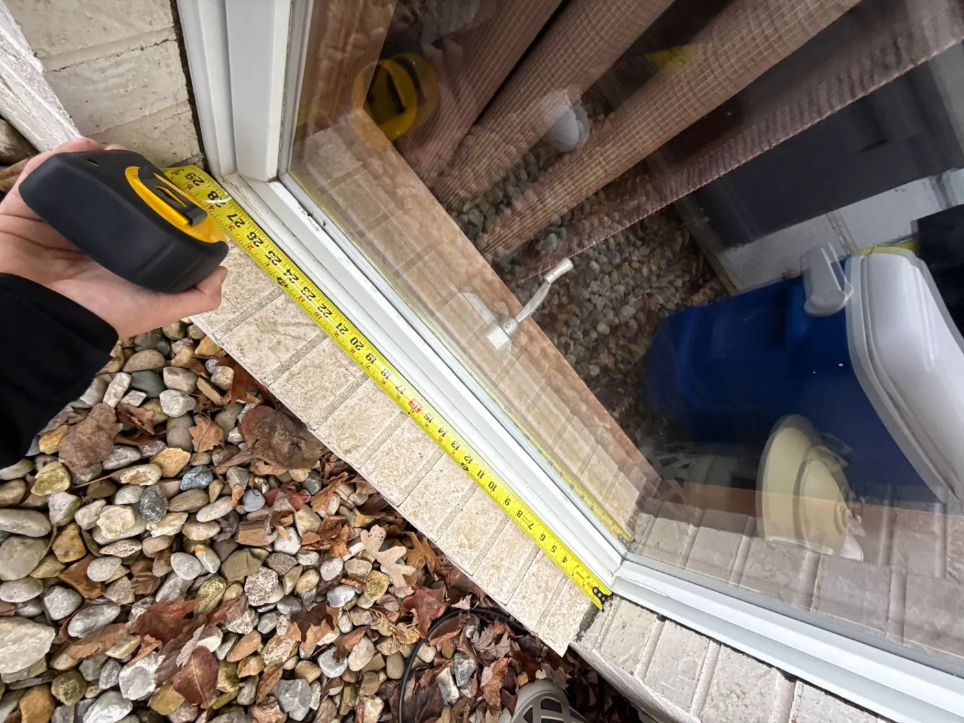 Frame and seal detail on a Saddle Creek window job